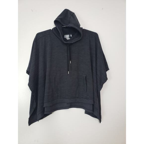 (O5) Y2K Athleta Sweater Size S Techie Sweet Blissful Hooded Poncho Oversize - Picture 6 of 8